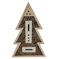 Produktbild von Dehner Natura Premium Insektenhotel Arbol aus FSC-zertifiziertem Kiefernholz für Wildbienen und Schmetterlinge 21 x 31 x 7 cm - 1 Stk.