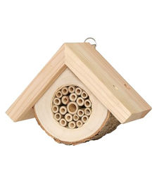 Dehner Natura Premium Insektenhotel Cuneo aus Holz wetterfest 17 x 13,5 x 8 cm - 1 Stk. – Bild 1 von 2
