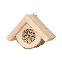 Produktbild von Dehner Natura Premium Insektenhotel Cuneo aus Holz wetterfest 17 x 13,5 x 8 cm - 1 Stk.