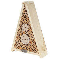 Produktbild von Dehner Natura Premium Insektenhotel Gaia aus FSC-zertifiziertem Kiefernholz und Metall, 24 x 34 x 9 cm, Natur - 1 Stk.