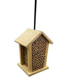 Dehner Natura Premium Insektenhotel Louisiana aus Holz in Natur Braun 19 x 15 x 12 cm – Bild 1 von 2