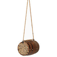 Produktbild von Dehner Natura Premium Insektenhotel Padua aus Holz in Natur Braun 17.5 x 15 x 15 cm - 1 Stk.