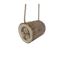 Produktbild von Dehner Natura Premium Insektenhotel Trentino aus Holz in Beige/Braun mit Ø 15 cm und 17,5 cm Länge