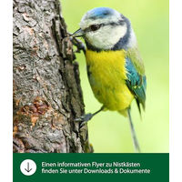 Produktbild von Dehner Natura Premium Meisenkasten Wildvogel Nestbeutel aus Borstgras Braun - 1 Stk.