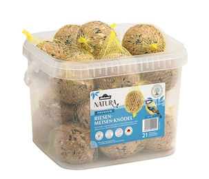 Dehner Natura Premium Riesen Meisenknödel für Wildvögel mit Netz 21 Stück à 250 g – Bild 1 von 5