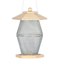 Produktbild von Dehner Natura Premium Vogelhaus Asmara aus Kiefernholz und Metall in Natur und Silber