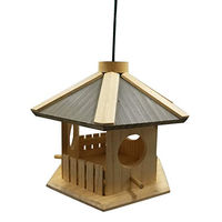 Produktbild von Dehner Natura Premium Vogelhaus Dakota aus FSC-zertifiziertem Kiefernholz natur braun ca. 30 x 26 x 22 cm - 1 Stk.