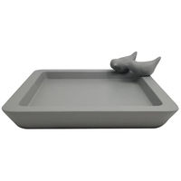 Produktbild von Dehner Natura Premium Vogeltränke Belém aus Beton in Grau 30 x 9 x 30 cm