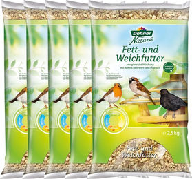 Dehner Natura Premium Wildvogel Fett- und Weichfutter Ganzjähriges Hauptfutter 12,5 kg – Bild 1 von 3