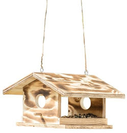 Dehner Natura Premium Wildvogel Futterhaus Arber aus Holz in Braun ca. 30.5 x 19 x 28 cm – Bild 1 von 3