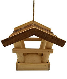 Dehner Natura Premium Wildvogel Futterhaus Colorado aus FSC-zertifiziertem Holz mit Aufhängeschnur – Bild 1 von 1