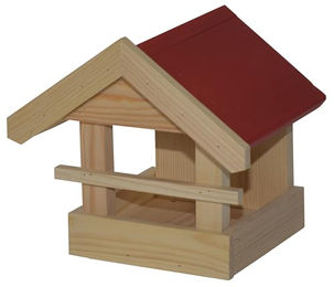 Dehner Natura Premium Wildvogel Futterhaus Kaja aus FSC-zertifiziertem Kiefernholz mit Aufhängevorrichtung – Bild 1 von 1
