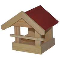 Produktbild von Dehner Natura Premium Wildvogel Futterhaus Kaja aus FSC-zertifiziertem Kiefernholz mit Aufhängevorrichtung