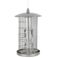 Produktbild von Dehner Natura Premium Wildvogel Futtersäule aus Metall in Silber