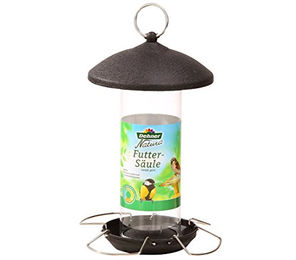 Dehner Natura Premium Wildvogel Futtersäule aus Metall Schwarz 31 x 16 x 16 cm - 1 Stk. – Bild 1 von 6