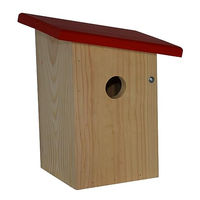 Produktbild von Dehner Natura Premium Wildvogel Nistkasten Jonna aus FSC-zertifiziertem Kiefernholz in Rot/Natur
