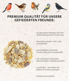 Dehner Natura Premium Wildvogel Streufutter schalenfrei ganzjährig 5 kg – Bild 1 von 2