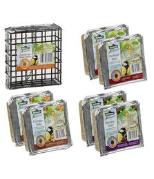Dehner Natura Premium Wildvogelfutter Energieblock Ganzjährig Mix aus Beeren Erdnuss und Insekten 6 x 300 g – Bild 1 von 9