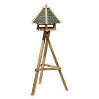 Produktbild von Dehner Natura Vogelhaus Achensee mit Ständer aus Holz und Bitumen in Braun