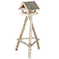 Produktbild von Dehner Natura Vogelhaus Augsburg aus FSC-zertifiziertem Holz mit Ständer 135 x 60 x 60 cm