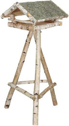 Dehner Natura Vogelhaus für Wildvögel aus Holz mit Ständer – Bild 1 von 6
