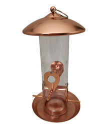 Dehner Natura Wildvogel Futtersäule Manon aus Kupfer und Metall Ø 16 cm Höhe 30 cm – Bild 1 von 4