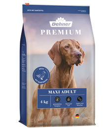Dehner Premium Hundefutter Maxi Adult Trockenfutter für große Rassen getreidefrei Ente Lamm 4 kg – Bild 1 von 3
