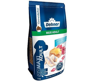 Dehner Premium Hundefutter Maxi Adult Trockenfutter getreidefrei Sensitive Fisch Lamm für große Hunde 12,5 kg – Bild 1 von 4