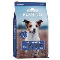 Produktbild von Dehner Premium Hundefutter Mini Junior Trockenfutter Ente Lamm getreidefrei Sensitive 4 kg