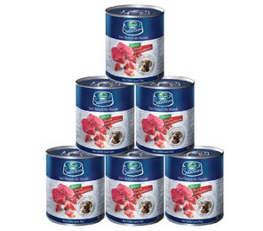 Dehner Premium Hundefutter Nassfutter Adult Getreidefrei Rind und Geflügel 6 x 800 g Dosen – Bild 1 von 9