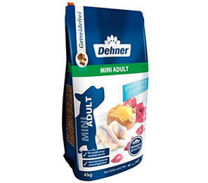 Dehner Premium Hundefutter Trockenfutter Getreidefrei Sensitive Fisch und Lamm für kleine Rassen Adult 4 kg – Bild 1 von 4
