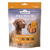 Produktbild von Dehner Premium Hundesnack Trockenfleisch Huhn getreidefrei für erwachsene Hunde 500 g