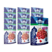 Produktbild von Dehner Premium Katzen Nassfutter Adult Lamm und Lachs für Haut & Fell 12 x 100 g Beutel