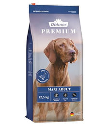 Dehner Premium Maxi Adult Trockenfutter für große Hunde mit Ente und Lamm getreidefrei 12,5 kg – Bild 1 von 4