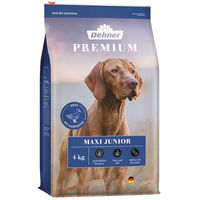 Produktbild von Dehner Premium Maxi Junior Trockenfutter Ente Lamm Kartoffel für große Hunde Welpen getreidefrei 4 kg
