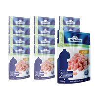 Produktbild von Dehner Premium Sensitive Nassfutter für ausgewachsene Katzen mit Pute Monoprotein 12 x 100 g Beutel