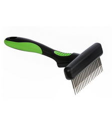 Dehner Striegel zur Hunde- und Katzenfellpflege aus Kunststoff mit ergonomischem Anti-Rutsch-Griff - 1 Stk. – Bild 1 von 3