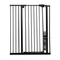 Produktbild von Dehner Treppenschutzgitter zum Klemmen aus Metall in Grau verstellbar 104 x 74-96,5 cm