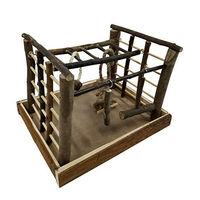 Produktbild von Dehner Vogelspielplatz Matchfield Intelligenzspielzeug aus Holz für Papageien und Ziervögel