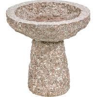 Produktbild von Dehner Vogeltränke und Vogelbad aus Granit mit Standfuß wetterbeständig Ø 35 cm
