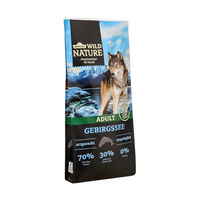 Produktbild von Dehner Wild Nature Gebirgssee Trockenfutter für ausgewachsene Hunde mit Lachs und Huhn getreidefrei 12 kg