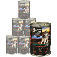 Produktbild von Dehner Wild Nature Hochmoor Hund Nassfutter Adult Ente Geflügel glutenfrei 6 x 400 g