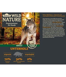 Dehner Wild Nature Hundefutter Probier-Set Nassfutter für erwachsene Hunde getreidefrei und zuckerfrei Ente Pferd Wild Kaninchen 6 x 400 g Dosen 2.4 kg – Bild 1 von 3