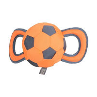 Produktbild von Dehner Wild Nature Hundespielzeug Outdoor Handle Ball aus Baumwolle mit Quietscher in Orange 35 x 20 x 20 cm - 1 Stk.