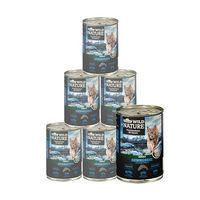 Produktbild von Dehner Wild Nature Katzenfutter Gebirgssee Lachs Forelle Adult Getreidefrei 6 x 400 g Dose
