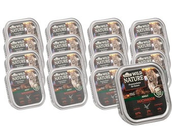 Dehner Wild Nature Katzenfutter Hochmoor Nassfutter Ente Pute Adult Getreidefrei 16 x 100 g Schalen – Bild 1 von 6