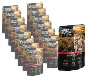 Dehner Wild Nature Katzenfutter Kitten Huhn Nassfutter getreidefrei und zuckerfrei 16 x 85 g Beutel – Bild 1 von 5