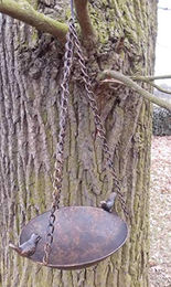 Deko-Impression Vogelhaus aus Metall in Braun – Bild 1 von 5