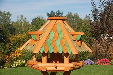 Produktbild von Deko-Shop-Hannusch Luxus Vogelhaus aus Holz in Grün XL