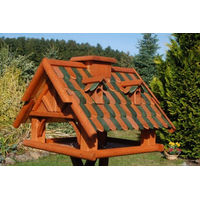 Produktbild von Deko-Shop-Hannusch Massives Vogelhaus aus Holz mit Futtersilo und Imprägnierung